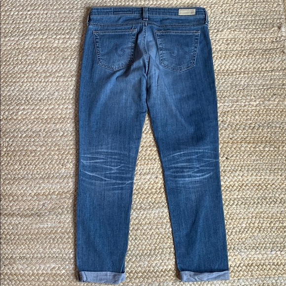 AG The Stilt Roll Up Cigarette Jean Distressed 27 - Picture 3 of 6